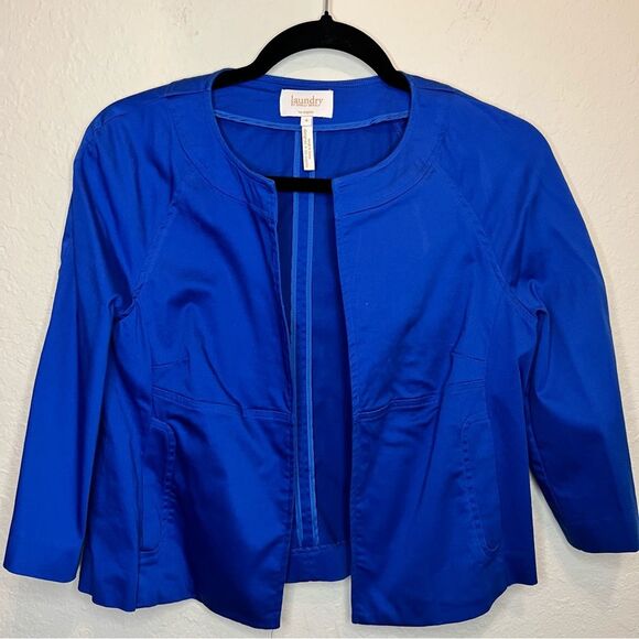 Laundry by Shelli Segal crop blazer 💗 excellent condition 💗 size 8 - Picture 1 of 5